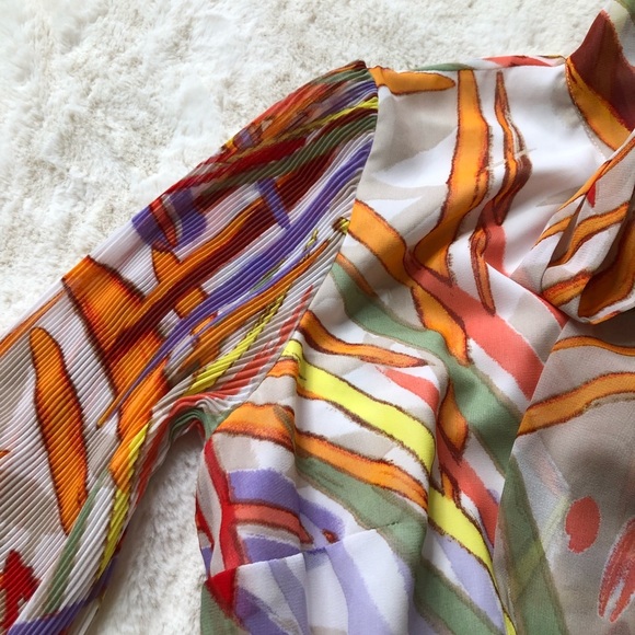 NWOT NEW YORK & COMPANY Printed MidI Dress - Picture 3 of 7